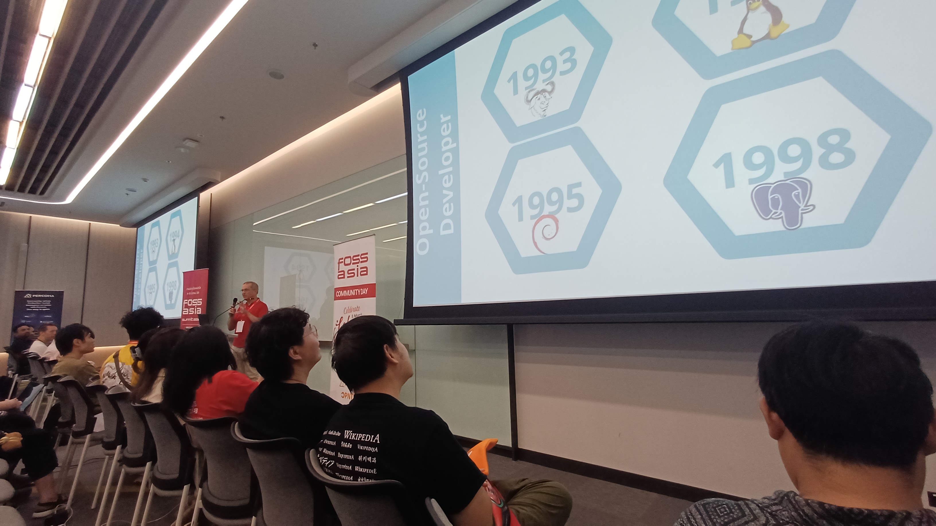 A picture of one of the talks